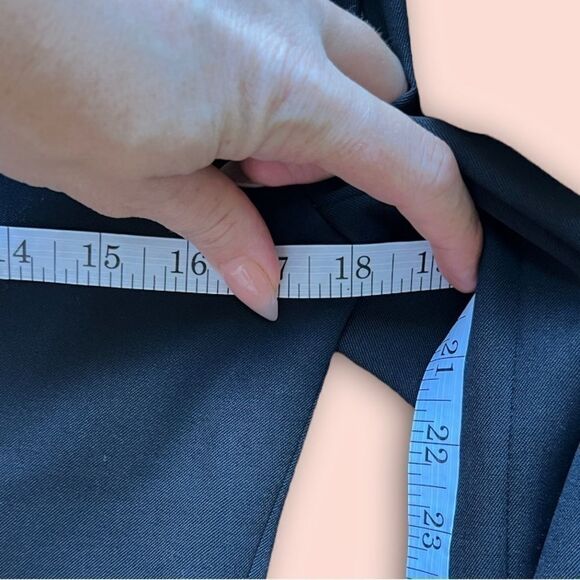 🟣 VINTAGE Pendleton 100% Virgin Wool Women’s Black Blazer size Small Petite - Picture 6 of 9